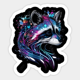 Astral Spirit Raccoon Sticker